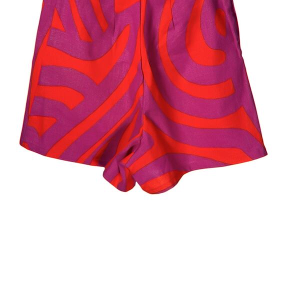 Anthropologie Corey Lynn Calter Shorts Ruffle Front Printed Summer Skort Size S - Picture 8 of 9